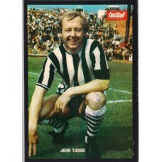 Signed picture of John Tudor the Newcastle United Footballer